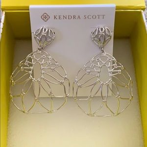 Hallie Statement Earrings in Silver